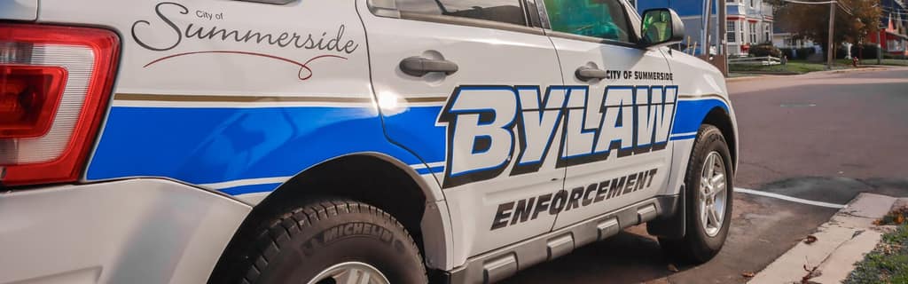 A Summerside Bylaw Enforcement vehicle